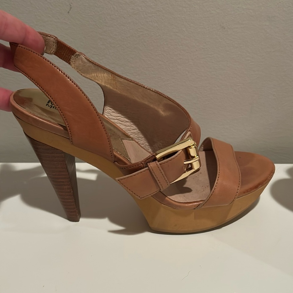 MICHAEL Michael Kors leather platform heels